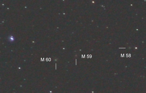 Messier 58, Messier 59, Messier 60