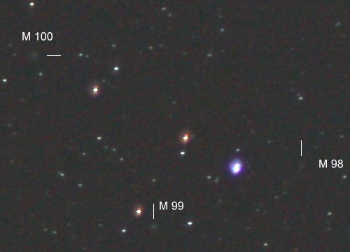 Messier 98, 99, 100