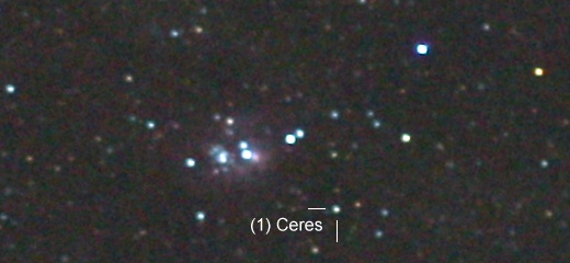 Ceres bei Messier 8