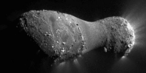 Komet Hartley 2, fotografiert von Deep Impact