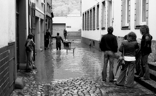 Heidelberg, Bussemergasse, Hochwasser