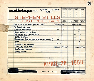 Stephem Stills, CD Just Roll Tape