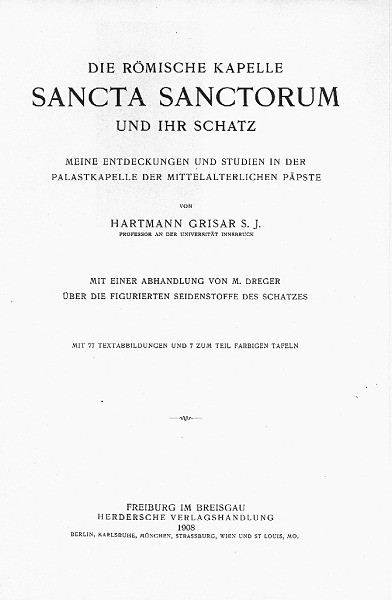 Hartmann Grisar, Scala Sanctorum